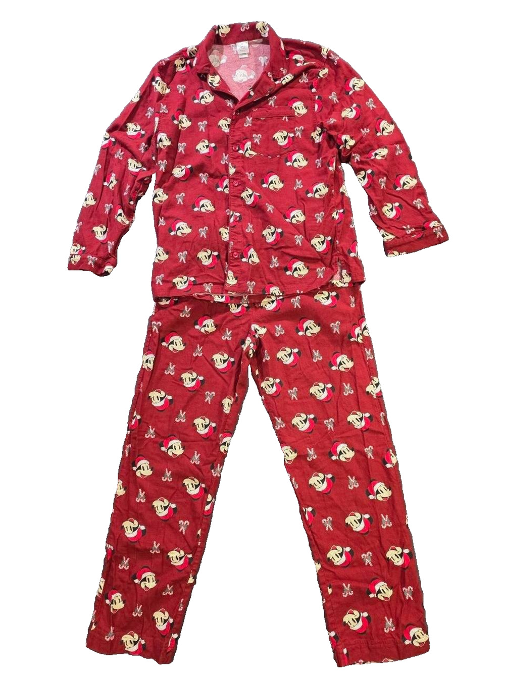 Disney Store Mickey Mouse Christmas Pajama Set Size M A011125